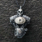 Engine skull pendant 925 Sterling Silver skull engine pendants SSP119