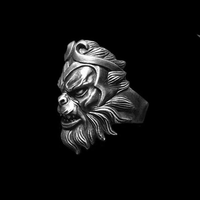 The monkey king ring 925 Sterling silver angry monkey rings SSJ176 Main Image