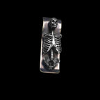 Human skeleton money clip 925 Sterling Silver skull money clip