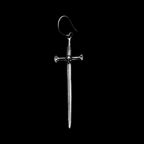 Massacre demon skull sword earring 925 Sterling Silver sword earring