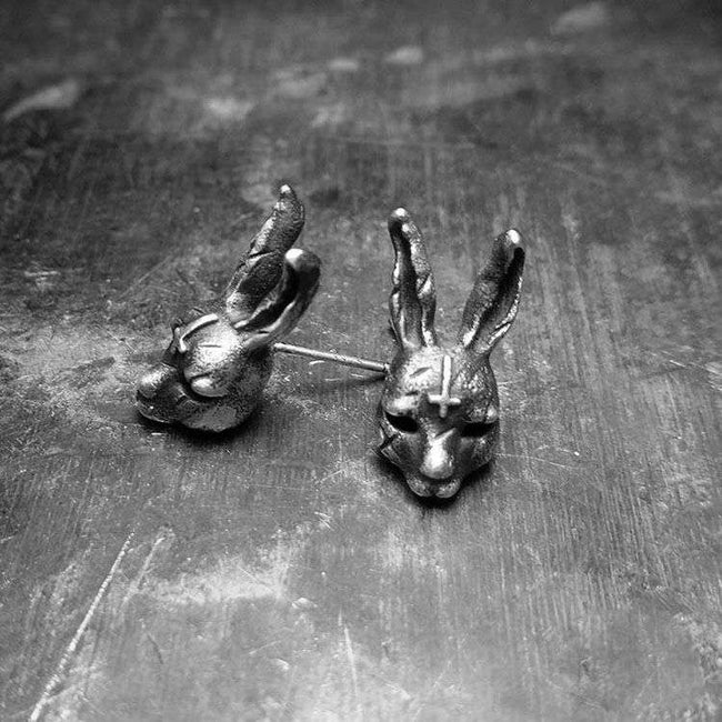 Skull mashimaro ear nail 925 sterling silver mashimaro earring FCS18 Main Image