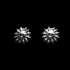 Son of the sun skull stud earrings 925 silver skull earrings