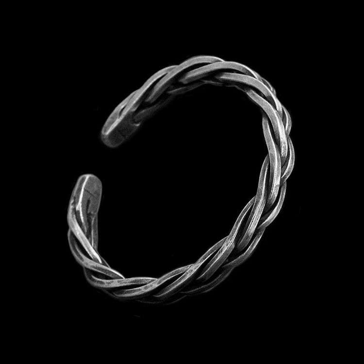 Weave Hemp flowers Bracelet 925 Sterling Silver Bracelets SSB69