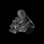 Elvis Head Skull Ring - Heavy 925 Silver Collector's Rock n' Roll Artifact