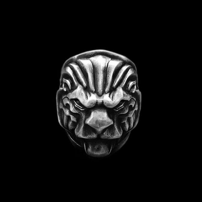 Lion shield ring 925 Sterling silver original Lion rings SSJ189 Hover Image
