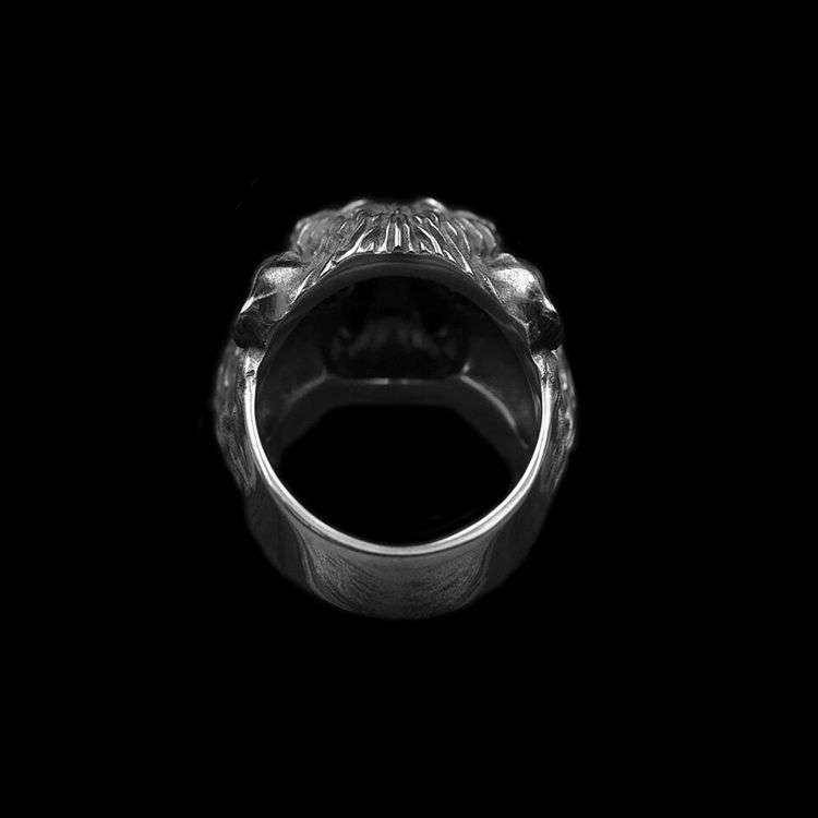 Wolf ring 925 Sterling silver original wolf head rings