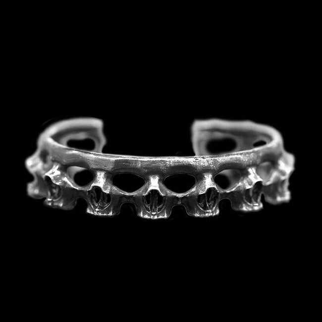 Skull  Bracelet 925 Sterling Silver Originality skull Bracelets SSB72 Hover Image
