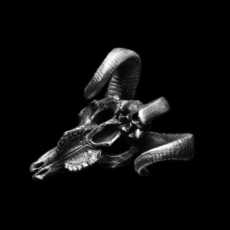 Evil Sheep skull pendant 925 silver Sheep skull pendants SSP131