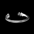 Bone bracelet 990 sterling silver Large bone bar bracelets