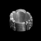 Gluttonous pattern ring 925 Sterling silver Auspicious pattern Brass rings