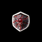 Lava Ruby Ring - Men's Sterling Silver Ring