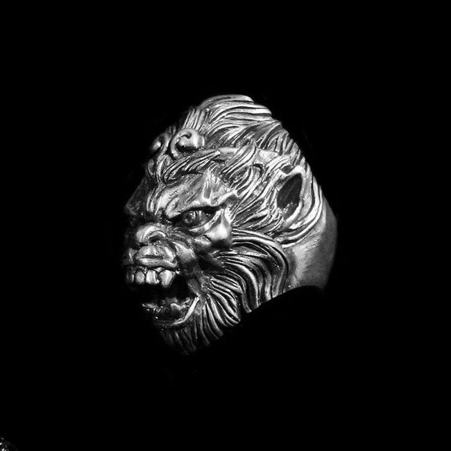 Roar Monkey King Ring 925 Silver Monkey ring Main Image