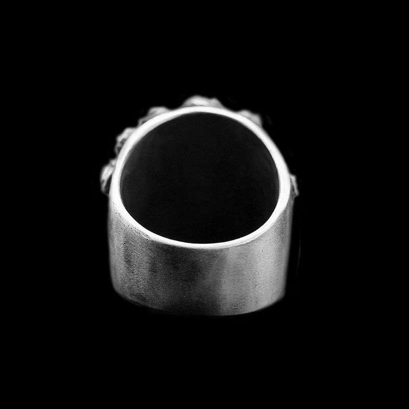 Rose skull ring 925 Silver Garland skull rings SSJ206