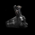 Mashimaro ring 925 Silver Cross rabbit rings 