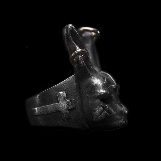 Mashimaro ring 925 Silver Cross rabbit rings Main Image