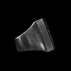 Carved Cross Ring - Heavy 925 Sterling Silver Gothic Gift for Men