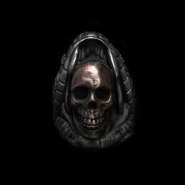 Poison Black Mamba ring 925 Silver Viper skull rings SSJ215 Main Image