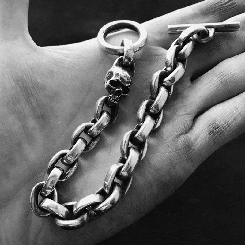 Heavy mens skull bracelets standing as an enduring testament to appreciation