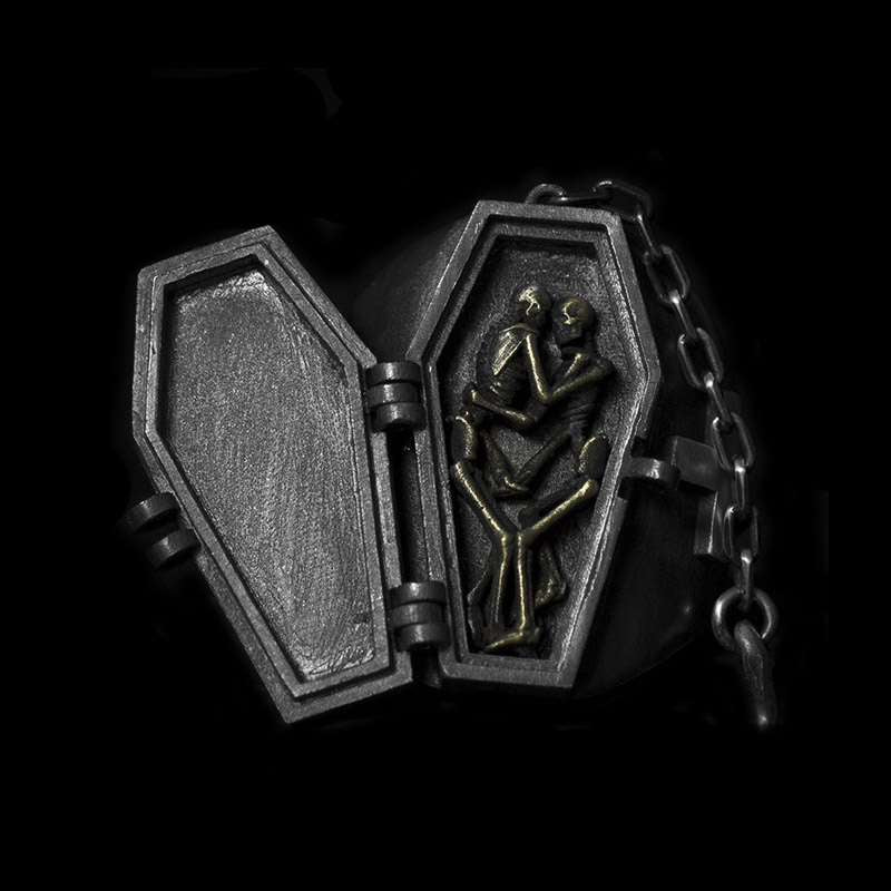 Will never change until death ring 925 Silver skull rings