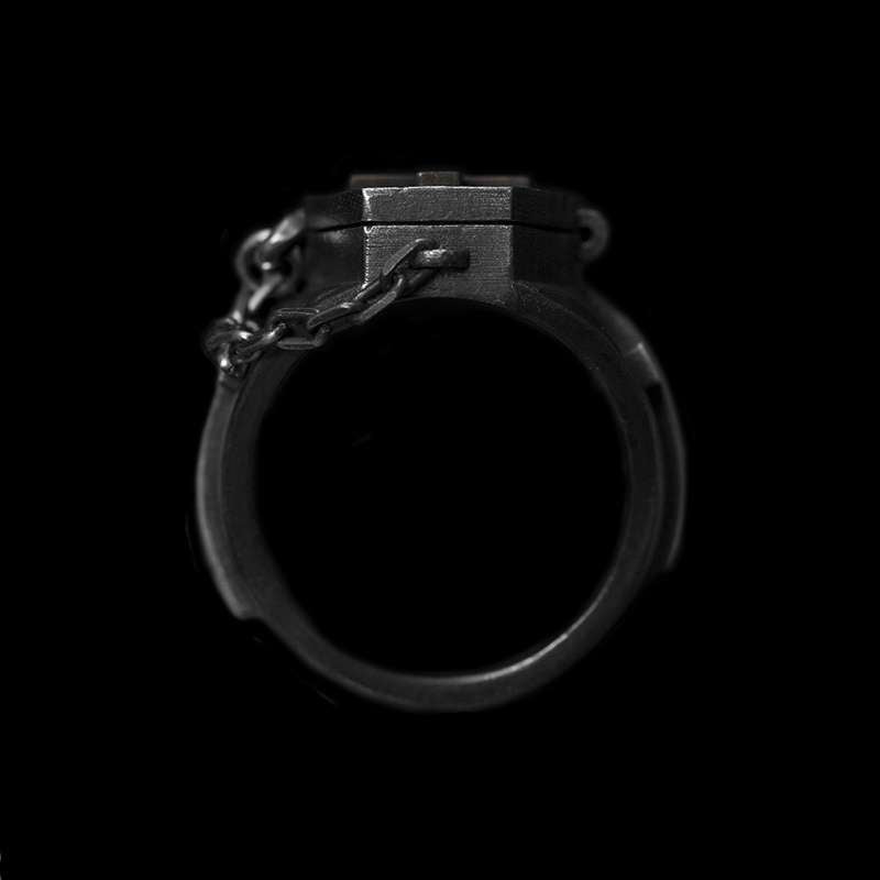 Will never change until death ring 925 Silver skull rings