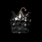 Joker three heads skull ring 925 Silver Joker skull rings SSJ224