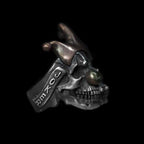 Joker three heads skull ring 925 Silver Joker skull rings SSJ224