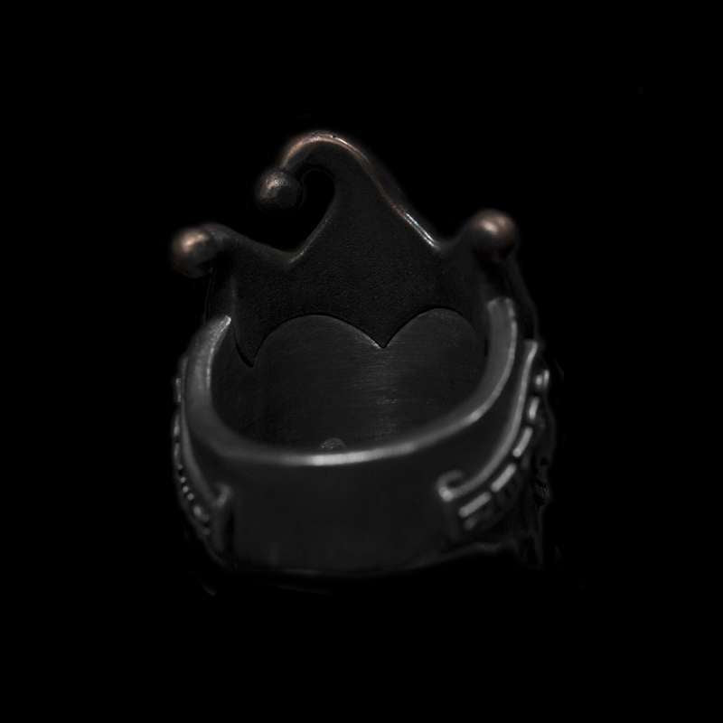 Joker three heads skull ring 925 Silver Joker skull rings SSJ224