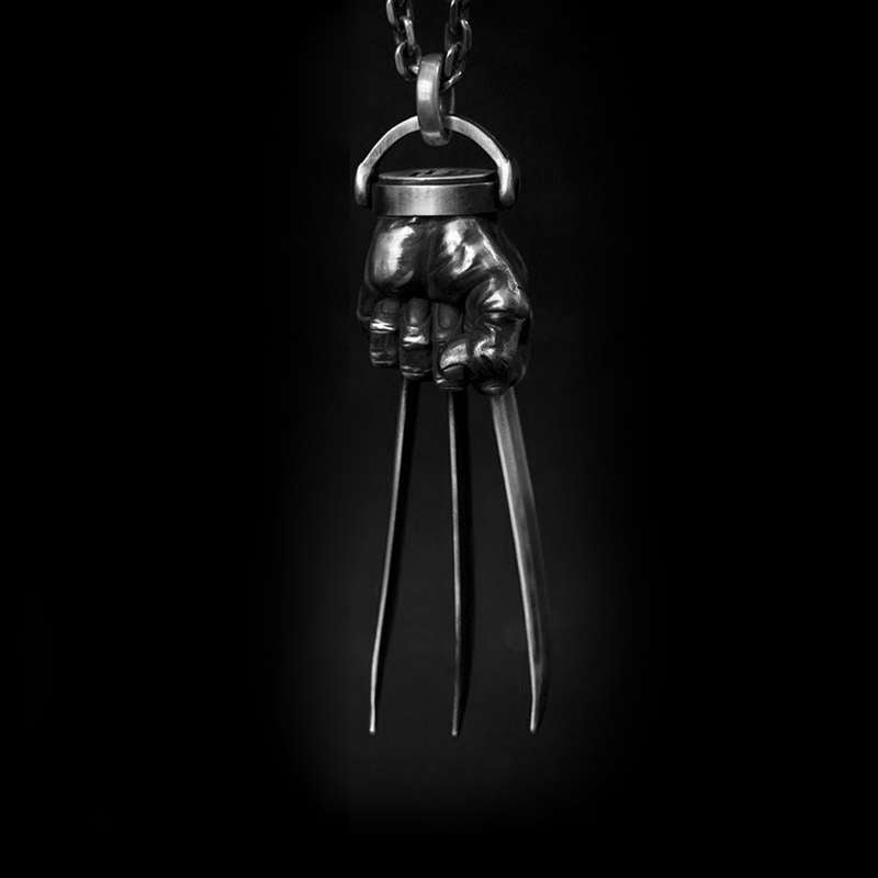 Wolverine Fist pendant 925 silver X-Men Wolverine pendants SSP142