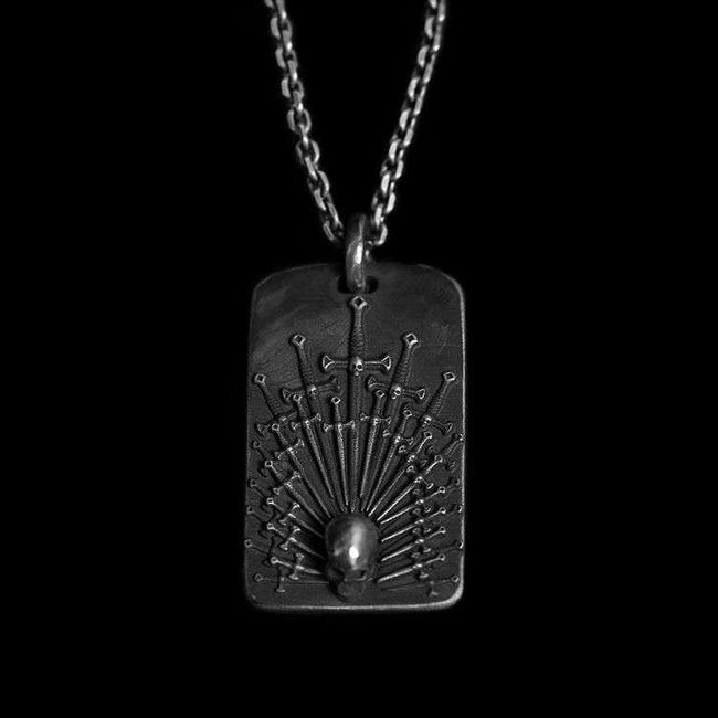 Thousand Swords skull pendant 925 silver sword brand skull pendants SSP146 Hover Image