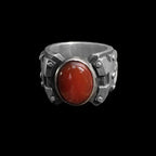 Gents Ruby Ring Give it to your lover Mens silver ruby wedding ring 