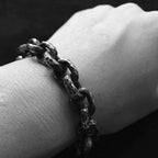 Knife marks bracelet TO Buckle silver bracelet for men​