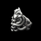 Medusa ring Original design handmade 925 silver Serpentine rings SSJ243