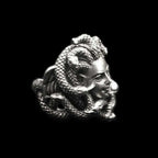 Medusa ring Original design handmade 925 silver Serpentine rings SSJ243