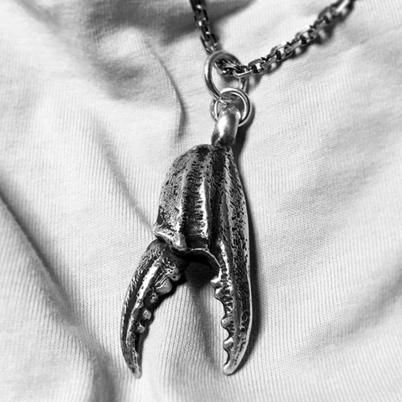 Crab pliers pendant 925 Sterling Silver Handmade Personality pendant SSP158
