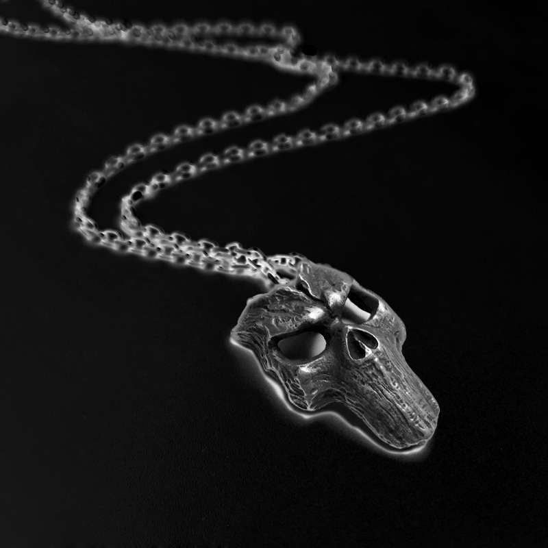 Dark Souls Silver Skull Pendant - Handcrafted Gothic Jewelry | Soulsborne Fan Gift