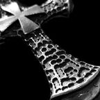 Mens Pendant Cross​ Handmade Domineering Sterling Silver Necklace