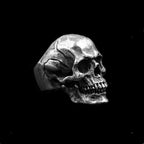 Domineering Skull Ring - Heavy 925 Silver Gothic Power Statement Jewelry