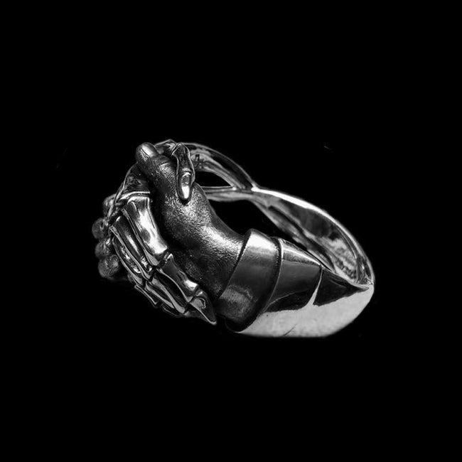 Devil's Deal Ring - Men's Sterling Silver Statement Ring Main Image