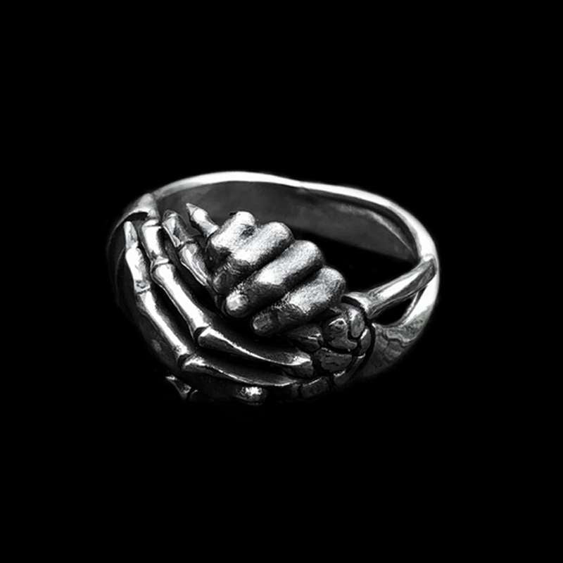 Devil's Deal Ring - Men's Sterling Silver Statement Ring