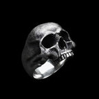 Real Skull Ring Original design handmade 925 silver details Skull rings SSJ248