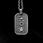 Holy beetle Pendant God of the sun Eye of Horus Pendant 925 Sterling Silver Holy beetle pendant SSP164