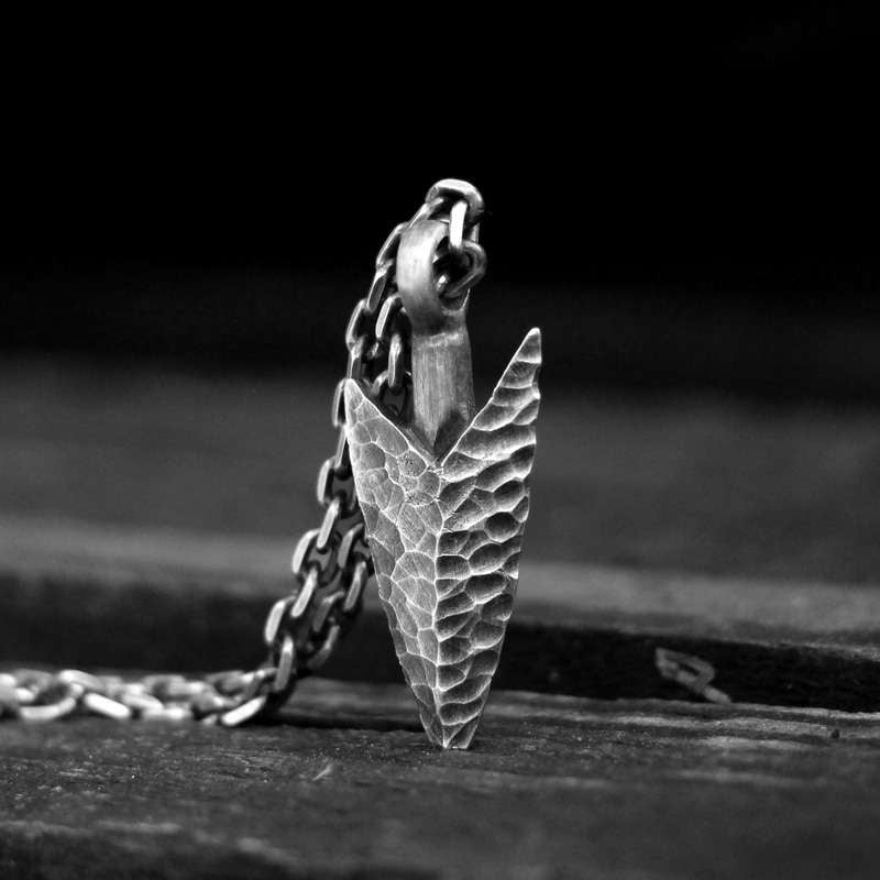 Indian spears Pendant 925 Sterling Silver Spearhead pendant SSP166