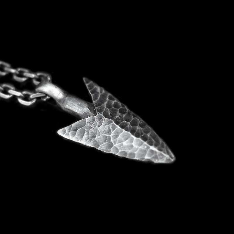 Indian spears Pendant 925 Sterling Silver Spearhead pendant SSP166