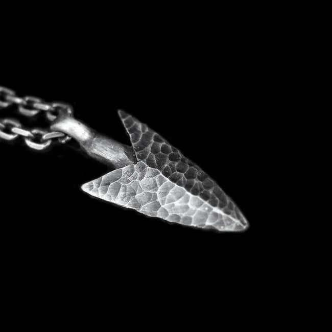 Indian spears Pendant 925 Sterling Silver Spearhead pendant SSP166 Main Image