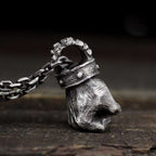 Strength Necklace 925 Silver Fist of Strength Pendant