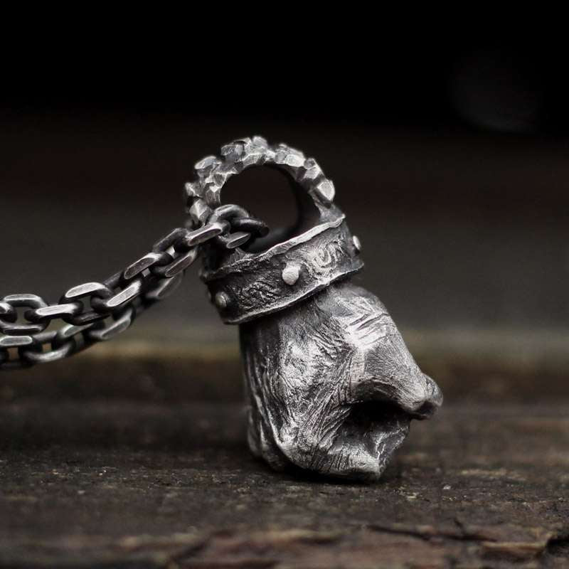 Strength Necklace 925 Silver Fist of Strength Pendant