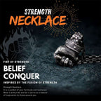 Strength Necklace 925 Silver Fist of Strength Pendant