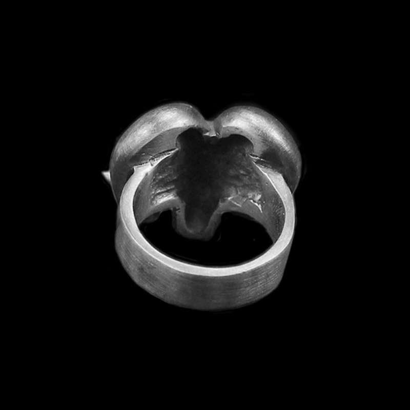 Sheep head Ring Original design handmade 925 silver Sheep horn rings SSJ249