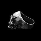 Evil Smile Skull Ring - Heavy 925 Silver Gothic Collector's Artifact