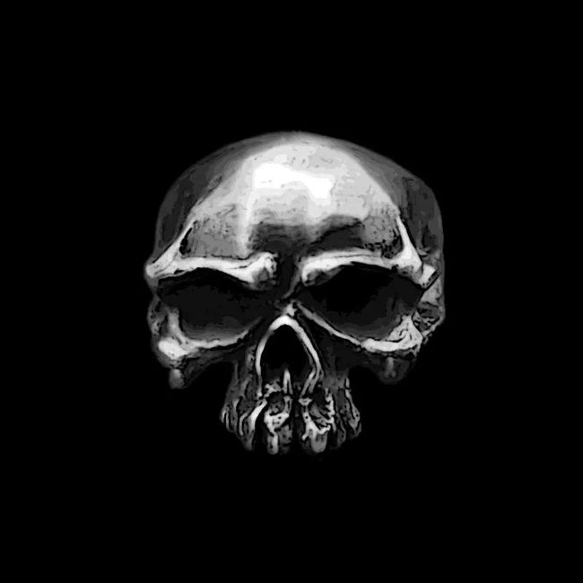 Lucky skull ring handmade 925 silver Good luck skull rings SSJ256 Hover Image